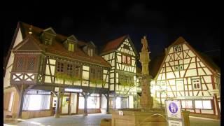 ErbachMichelstadt HD Eine Fachwerktour bei Nacht durch die historische Altstadt [upl. by Renwick]