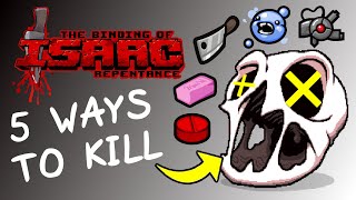 5 easyfun Ways to kill Delirium The Binding of Isaac Repentance [upl. by Thetisa]