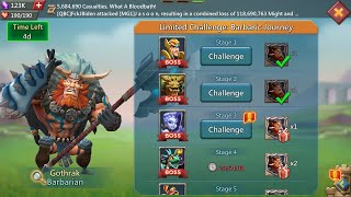 Lords mobile Barbarian limited Challenge stage 3 auto  Barbarian stage 3  Barbaric journey stage 3 [upl. by Ilrahs]