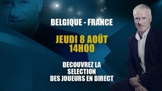 Equipe de France  Conférence de Didier Deschamps en direct jeudi 8 à 14h00 [upl. by Yobybab636]