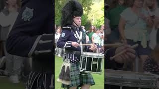 Ballater Pipe Band playing Kilworth Hills during Beating Retreat after 2023 Ballater Games shorts [upl. by Niltac108]