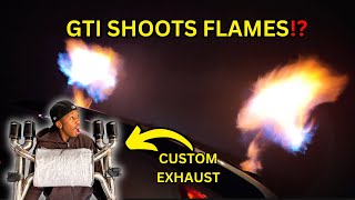 NEW UPGRADED GTI EXHAUST SHOOTS FLAMES [upl. by Marjory351]