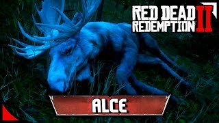 RED DEAD REDEMPTION 2  Alce legendario  ANIMALES LEGENDARIOS ⭐ PS4 Español [upl. by Weingarten]