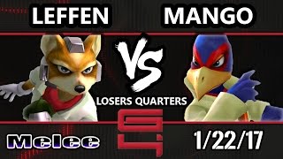 Genesis 4 Losers Quarters  Leffen Fox Vs Mango Falco SSBM Smash Melee [upl. by Aikym]