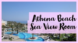 ATHENA BEACH HOTEL  SEA VIEW ROOM  PAPHOS CYPRUS [upl. by Ahsirhcal]