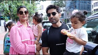 Gurmeet Choudhary amp Debina Bonnerjee Tender Moment With His Daughters Lianna amp Divisha [upl. by Aleahs]