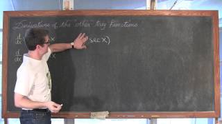 Deriving Derivative Rules for Trigonometric Functions Tan Cot Sec Csc Calculus 1 AB [upl. by Dnivra]