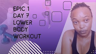 EPIC 1 DAY 7 Dumbbell Lower Body Workout LungesLungesLunges by CarolineGirvan [upl. by Yarg18]