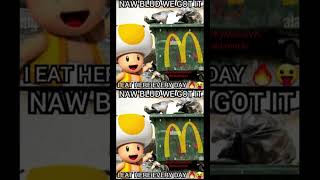 Toad’s Bad McDonalds mario supermario drmario nintendo luigi memes nintendocharacter [upl. by Swiercz357]