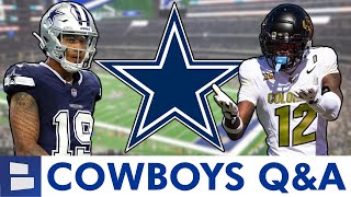 Cowboys Rumors Draft Travis Hunter Or Ashton Jeanty Start Trey Lance Head Coach Candidates  QampA [upl. by Enelie428]