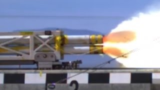 WORLDS FASTEST  US Air Force Rocket Engine Powered Sled [upl. by Lenod]