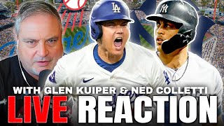 LIVE Reaction Dodgers vs Yankees World Series Game 1  With Glen Kuiper amp Ned Colletti [upl. by Afira413]