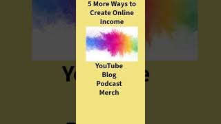 5 More Ways to Create Online Income in the Creator Economy [upl. by Lyall]