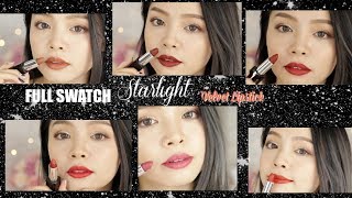 Swatch amp Review OFELIA Starlight Velvet Lipsticks ♡ TrinhPham [upl. by Annoyk]