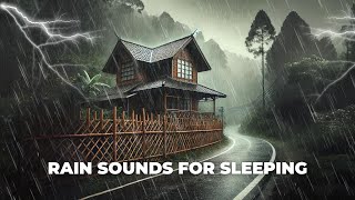 Rain Sounds For Sleeping  99 Instantly Fall Asleep With Rain And Thunder Sound At Night [upl. by Yllas]