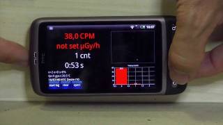 RadioactivityCounter for Android  REAL working Geiger counter  10Svh Image [upl. by Fenelia]