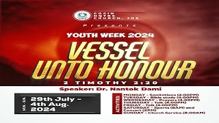 COCIN HQC YOUTH SUNDAY 2024 quotVESSEL UNTO HONOURquot WITH DR NANTOK DAMI [upl. by Edan]