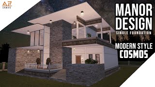 LifeAfter Manor Design  Modern Style Cosmos  Tutorial  Blueprint [upl. by Agnew]