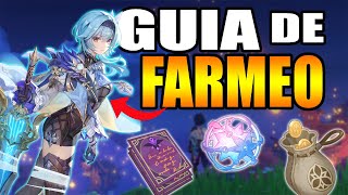 😍💙Guia de Farmeo para subir a EULA materiales jefes nivel 90 build etc Genshin impact😍💙 [upl. by Mchenry917]