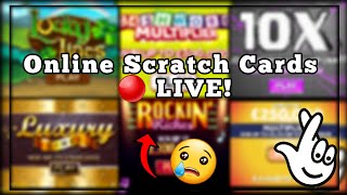 National Lottery Online Scratch Cards 🔴LIVE Bierans Cards [upl. by Odom]