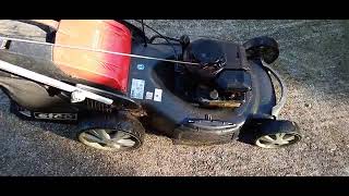 EFCO SELF PROPELLED PETROL LAWNMOWER  ONE OWNER FROM BRAND NEW [upl. by Ahtennek194]