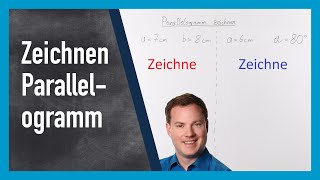 Parallelogramm zeichnen bzw konstruieren Beispiele [upl. by Plunkett]