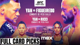 Full Card Predictions UFC Macau Yan vs Figueiredo [upl. by Oria11]