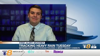 Tracking Heavy Rain Tuesday [upl. by Asirrac]