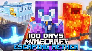 I Survived 100 Days ESCAPING the AETHER in Minecraft [upl. by Randene]