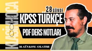 YAZIM KURALLARI KONU ANLATIMI PDF  2025 KPSS TÜRKÇE  18GÜN [upl. by Setarcos]