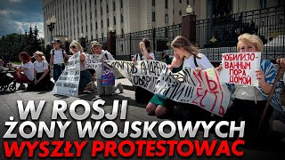 Żony w Rosji wyszły na ulice [upl. by Nowyt66]