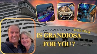 Explore MSC Grandiosa A Luxurious Cruise Experience [upl. by Noxas925]