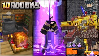 TOP 10 ADDONS PARA MINECRAFT PE 120 Bedrock [upl. by Chipman322]