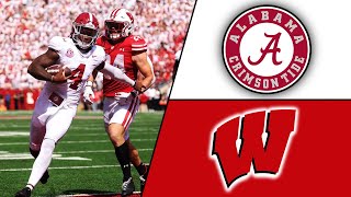 Alabama’s Highlights vs Wisconsin  2024 CFB [upl. by Thirzia]