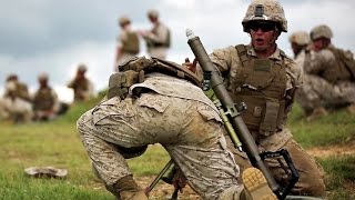 How Marines Mortar Team Shoot And Eliminate Enemy [upl. by Bartie]