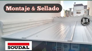 ❗❗COMO INSTALAR PANELES SANDWICH Y SELLADO ❗❗how to install sandwich panels [upl. by Ahsitahs]