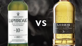 Laphroaig 10 vs Ledaig 10 Year Old Single Malt Scotch Whisky [upl. by Valtin]