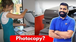 How Photocopier Works Scan Copy Print [upl. by Suoiluj904]