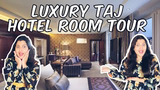 Luxury TAJ HOTEL ROOM TOUR [upl. by Ardek718]