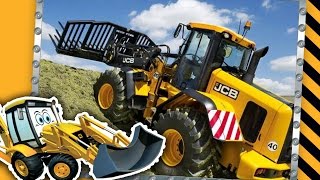 JCB Diggers On The Farm  Tractors Diggers Dump Trucks for Children [upl. by Tyrone33]