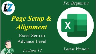 12 MS Excel for Beginners  Page Setting and Alignment  Urdu  Hindi excel microsoftlearning [upl. by Arhat]