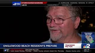 Englewood Beach residents prepare for Milton [upl. by Eikciv]