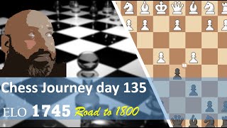 Chess journey road to 1800 day 135 CaroKann  Two games [upl. by Zosi525]