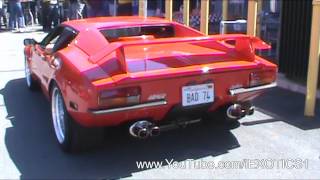 DeTomaso Pantera INSANE Startup [upl. by Ader]