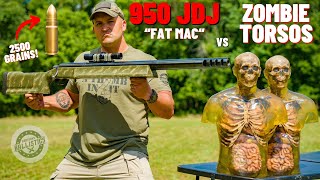 950 JDJ FAT MAC vs Zombie Torsos The World’s Most Powerful Rifle [upl. by Nilesoy]