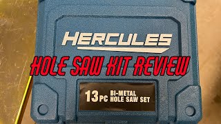 Harbor Freight Hole Saw Kit Review [upl. by Mab]