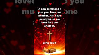 John 1334 Jesus said quotLove one anotherquot dailybibleverse bibleverseoftheday [upl. by Eachern]