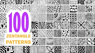 100 zentangle patterns ✺ 100 doodle patterns ✺ 100 mandala patterns [upl. by Eldrid]