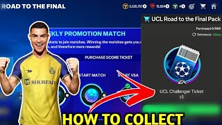 HOW TO GET UCL ROAD TO THE FINAL UCL CHALLENGER TICKET  HOW TO GET UCL TICKET IN FC MOBILE [upl. by Awuhsoj]