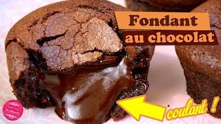 🍫 Le MEILLEUR FONDANT au CHOCOLAT au coeur COULANT 🍫 [upl. by Alinna]